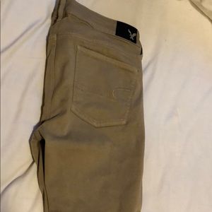 American eagle khaki jeans
